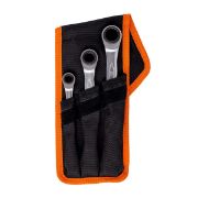 BAHCO S4RM/3T Συλλογή 3 Τεμαχίων Σε Ενα, Πολύγωνων Μετρικών Κλειδιών Με Καστάνια