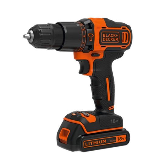 Black & Decker Κρουστικό Δραπανοκατσάβιδο Μπαταρίας 18V Li-Ion 1x1.5Ah BDCHD18-QW