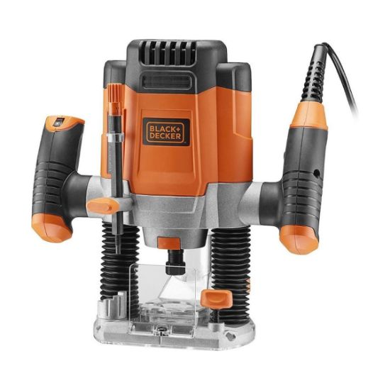 Black &amp; Decker Ρούτερ 1200Watt 1/4" 55mm + 5 Εξαρτήματα KW1200E-QS