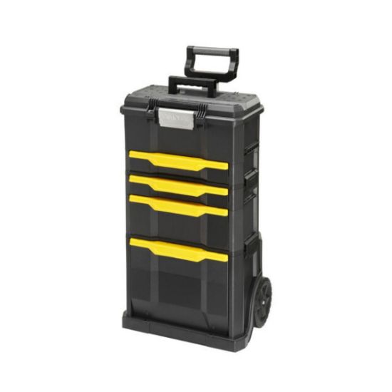 Stanley Τροχήλατος Πλαστικός Εργαλειοφόρος 3 Τμημάτων με Εργαλειοθήκη 1-79-206
