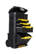 Stanley Τροχήλατος Πλαστικός Εργαλειοφόρος 3 Τμημάτων με Εργαλειοθήκη 1-79-206