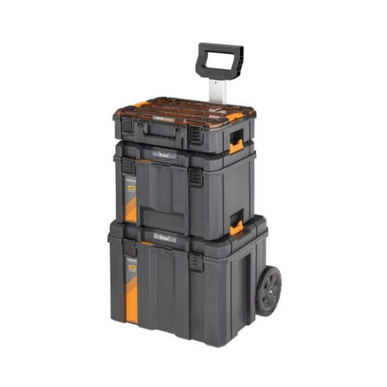 DeWALT Tower Mclaren DWST60452-1 Βαλίτσα Εργαλείων Πλαστική με Ταμπακιέρα Αδιάβροχη Τροχήλατη