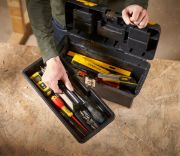 STANLEY Εργαλειοθήκη Σειρά 2000 με Δύο Ενσωματωμένες Ταμπακιέρες 12,5" 1-92-065