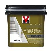 V33 Χρώμα Νερού Renovation Perfection Floors & Stairs Χρώμα Δαπέδων 0.75ml - WHITE SATIN