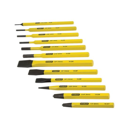 STANLEY Σετ Καλέμια και Πόντες 12 Τεμαχίων 4-18-299