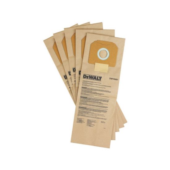 DeWalt Χάρτινες Σακούλες Συλλογής Σκόνης 5-τεμ. DWV9401-XJ