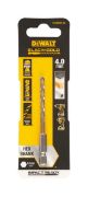 DeWalt Τρυπάνι Μετάλλου HSS-G Black & Gold 4mm 1/4" Hex DT20604-QZ