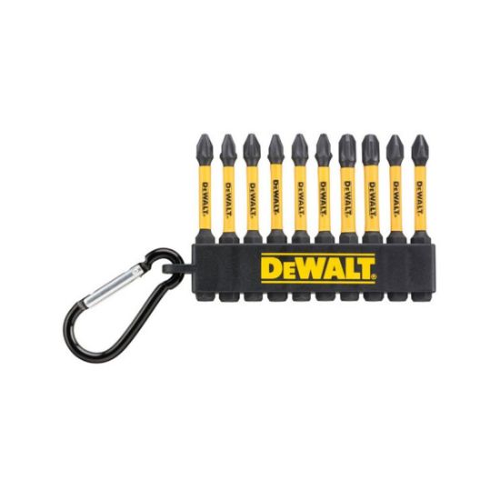 Dewalt  Σετ Carabiner Μυτες Βιδώματος 50mm Σταυρός Ph & Pz 10τμχ Flextorq DT7274-QZ