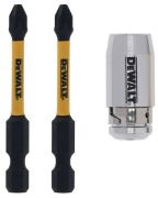 Dewalt Κρουστικές μύτες 2 x PH2 και μαγνητικός υποδοχέας βίδας Screwlock DT70536T-QZ