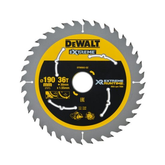 DEWALT Δίσκος Κοπής Δόντια XR 190mm 36 Δόντια  DT99563-QZ
