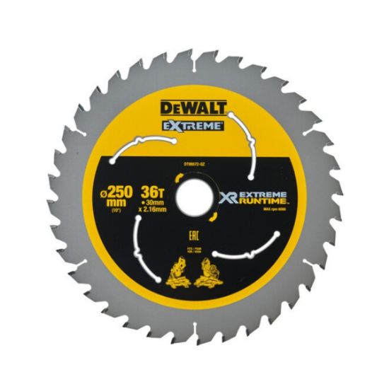 DEWALT Δίσκος Κοπής Ξύλου XR 250mm 36 Δόντια DT99572-QZ