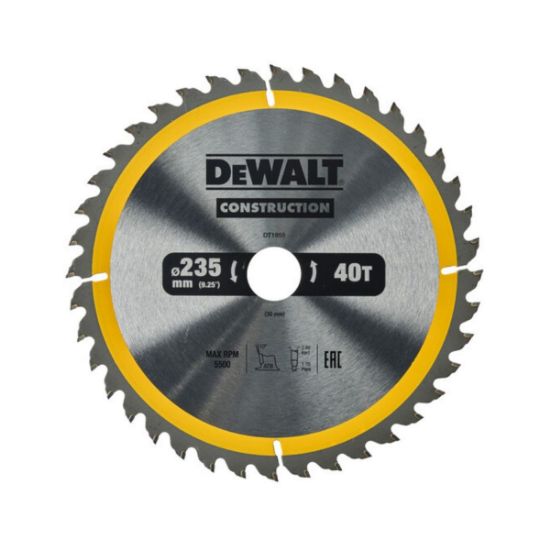 Dewalt Δίσκος Κοπης Ξύλου 235mm x 30mm x 40Δόντια (DT1955-QZ )