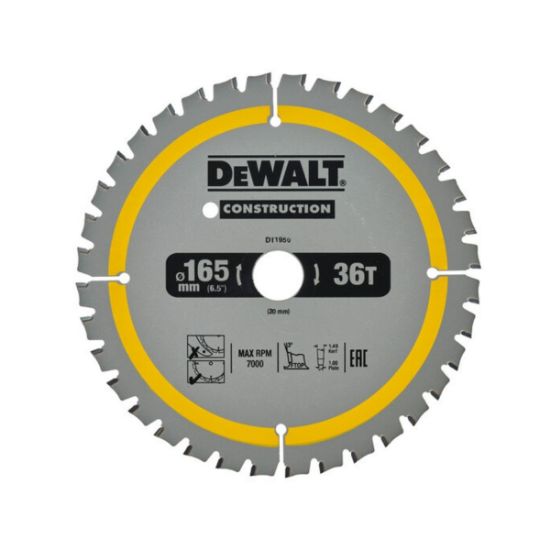 Dewalt Δίσκος Κοπης 165mm x 20mm x 36Δόντια (DT1950-QZ )