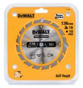 DEWALT Δίσκος κοπής για Ξύλο 136mm 16 Δόντια DT1946-QZ
