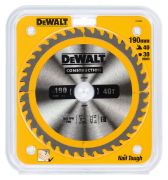 DEWALT Δίσκος Κοπής Ξύλου 190x30 mm 40 Δόντια DT1945-QZ