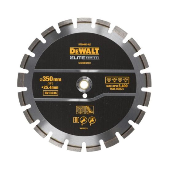 Dewalt Διαμαντόδισκος ELITE για Ενισχυμένο Σκυρόδεμα 355mm DT20465-QZ