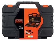 Black & Decker Σετ Τρυπανιών & Μυτών 109 τεμάχια A7200-XJ
