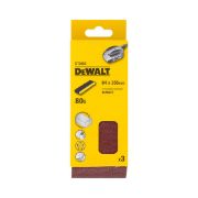 Dewalt Σετ Ταινιών Λείανσης 64x356mm 80G 3τμχ DT3662-QZ