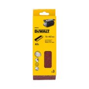 Dewalt Σετ Ταινιών Λείανσης 75x457mm 40G 3τμχ DT3640-QZ