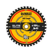 DEWALT Δίσκος κοπής για Ξύλο 184mm X 40 Δόντια (DT10303-QZ)
