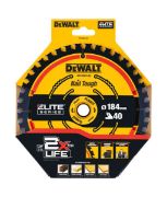 DEWALT Δίσκος κοπής για Ξύλο 184mm X 40 Δόντια (DT10303-QZ)