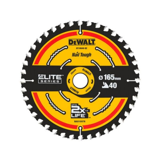DEWALT Δίσκος κοπής για Ξύλο EXTREME 165mm X 40 Δόντια (DT10640-QZ)