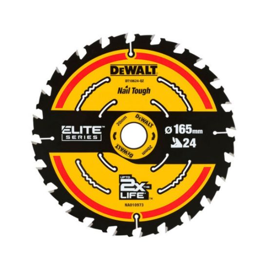 DEWALT Δίσκος κοπής για Ξύλο EXTREME 165mm X 24 Δόντια (DT10624-QZ)