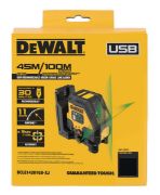 Dewalt Γραμμικό Αλφάδι Laser Πράσινης Δέσμης με Εύρος Εργασίας 30m - DCLE14201GB