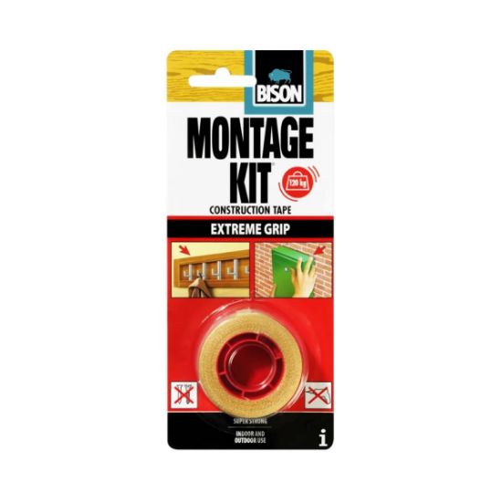 Bison Ταινία διπλήε όψης Montagekit Extreme Grip Tape  1.5mx19mm – 6305487