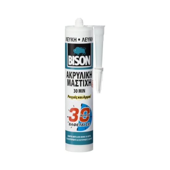 BISON AKRYLIC 30 ΛΕΠΤΩΝ ΛΕΥΚΗ ΦΥΣ.300ml