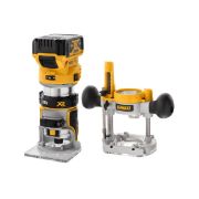 DeWalt Ρούτερ Βυθιζόμενο Μπαταρίας 18V XR Li-Ion Brushless (Solo) με Βαλίτσα TSTAK DCW604NT