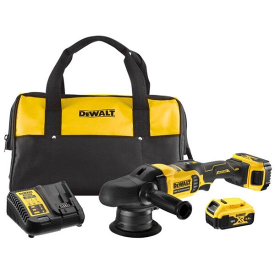 DEWALT Έκκεντρος Περιστροφικός Αλοιφαδόρος 125mm 18V Li-Ion Brushless 2x5.0Ah DCM848P2