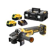 Dewalt Γωνιακός Τροχός XR 18V 125mm σε Βαλίτσα TSTAK (2x5Ah) DCG405P2-QW