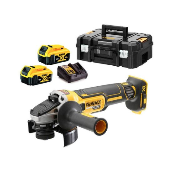 Dewalt Γωνιακός Τροχός XR 18V 125mm σε Βαλίτσα TSTAK (2x5Ah) DCG405P2-QW