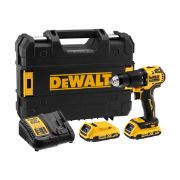 DeWalt Κρουστικό Δραπανοκατσάβιδο Μπαταρίας 18V 2x2Ah - DCD709D2T