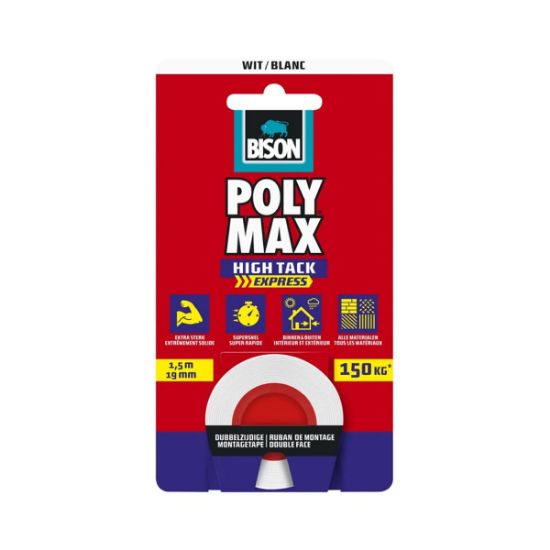 ΤΑΙΝΙΑ BISON POLYMAX TAPE ΛΕΥΚΗ 1.5ΜΧ19ΜΜ NL6©