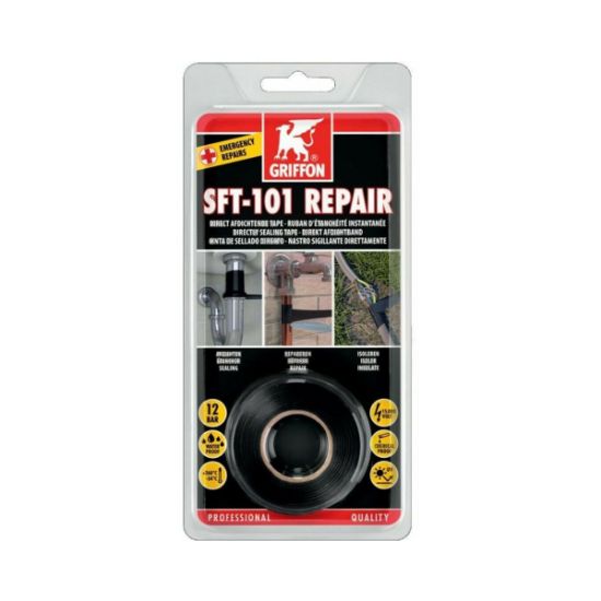 Griffon Αυτοβουλκανιζόμενη Ταινία SFT-101 Μαύρη  25 mm x 3 m – 6311144
