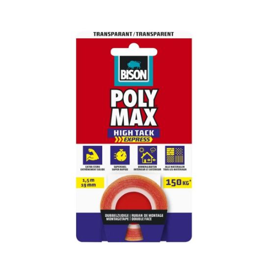 ΤΑΙΝΙΑ BISON POLYMAX TAPE ΔΙΑΦΑΝΗ 1.5ΜΧ19ΜΜ NL6©