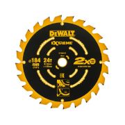 DeWalt Δίσκος Κοπής Ξύλου 184mm 24 Δόντια DT1669-QZ