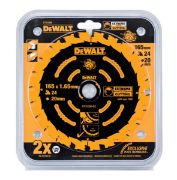 DEWALT Δίσκος κοπής για Ξύλο 165mm X 24 Δόντια (DT10300-QZ)