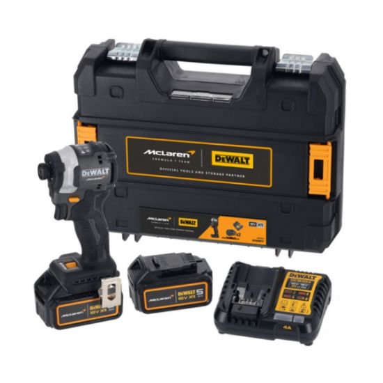Dewalt Παλμικό Κατσαβίδι 18V Mclaren Limited Edition με 2 Μπαταρίες 5Ah - DCF85MP2T