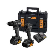 Dewalt McLaren Σετ Κρουστικό Δραπανοκατσάβιδο & Παλμικό Κατσαβίδι 18V XR (2x5 Ah) – DCK2222MP2T-QW