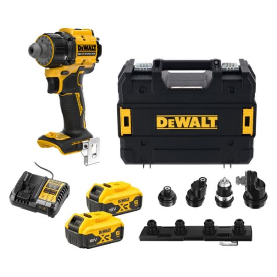 Εικόνα της Dewalt Δραπανοκατσάβιδο Multi-Head Brushless 18V XR (2x5Ah) σε TSTAK – DCD803P2T-QW