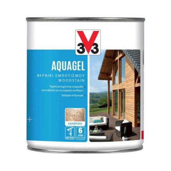 3V3 AQUAGEL ΒΕΡΝ.ΕΜΠΟΤ.ΝΕΡ.CLEAR 750ml(9049)ΑΧΡΩΜΟ©