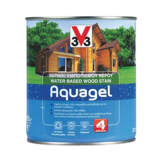 V33 AQUAGEL ΒΕΡΝ.ΝΕΡ. GOLDENoak 750ml (9129)ΕΞΩΤΙΚΟ©