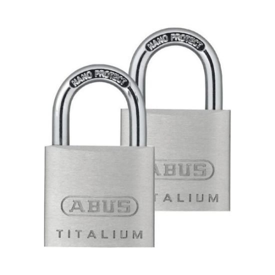 Abus Σετ Λουκέτα Αποσκευών Titalium με Κλειδί 30mm (2 Τεμάχια) – 64TI/30 Twin Pack