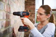 Black & Decker Κρουστικό Δραπανοκατσάβιδο 2 Ταχυτήτων 18V Li-Ion (1x1.5Ah) (BCD003C1)