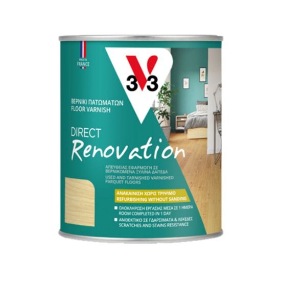 RENOVATION FLOOR VARNISH W/B CLEAR SATIN 0.75Lt©