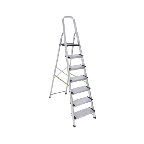 Hobby Σκάλα Αλουμινίου XXL 7 Σκαλοπάτια (6+1) - XL406