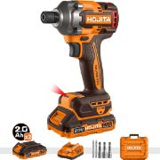 Παλμικό κατσαβίδι HOJITA Brushless 285Nm μπαταρίας 20V Βαλιτσάκι 601009.0002